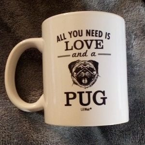 NEW MUG ALL YOU NEED IS LOVE AND A PUG 🤩